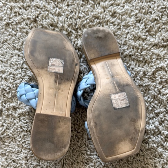 Women's Blue Braided Sandals - Picture 2 of 2